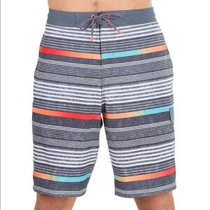 Speedo Striped Board Shorts 21”